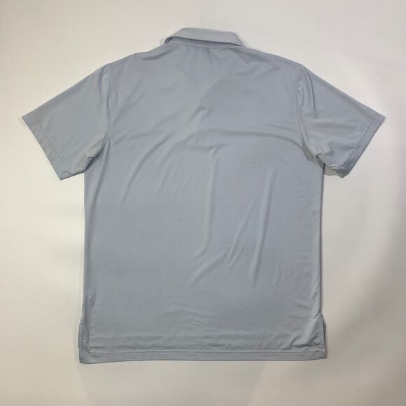 Peter Millar Polo Shirt Mens L Large Mist Blue Summer Comfort Performance Golf - Picture 9 of 13